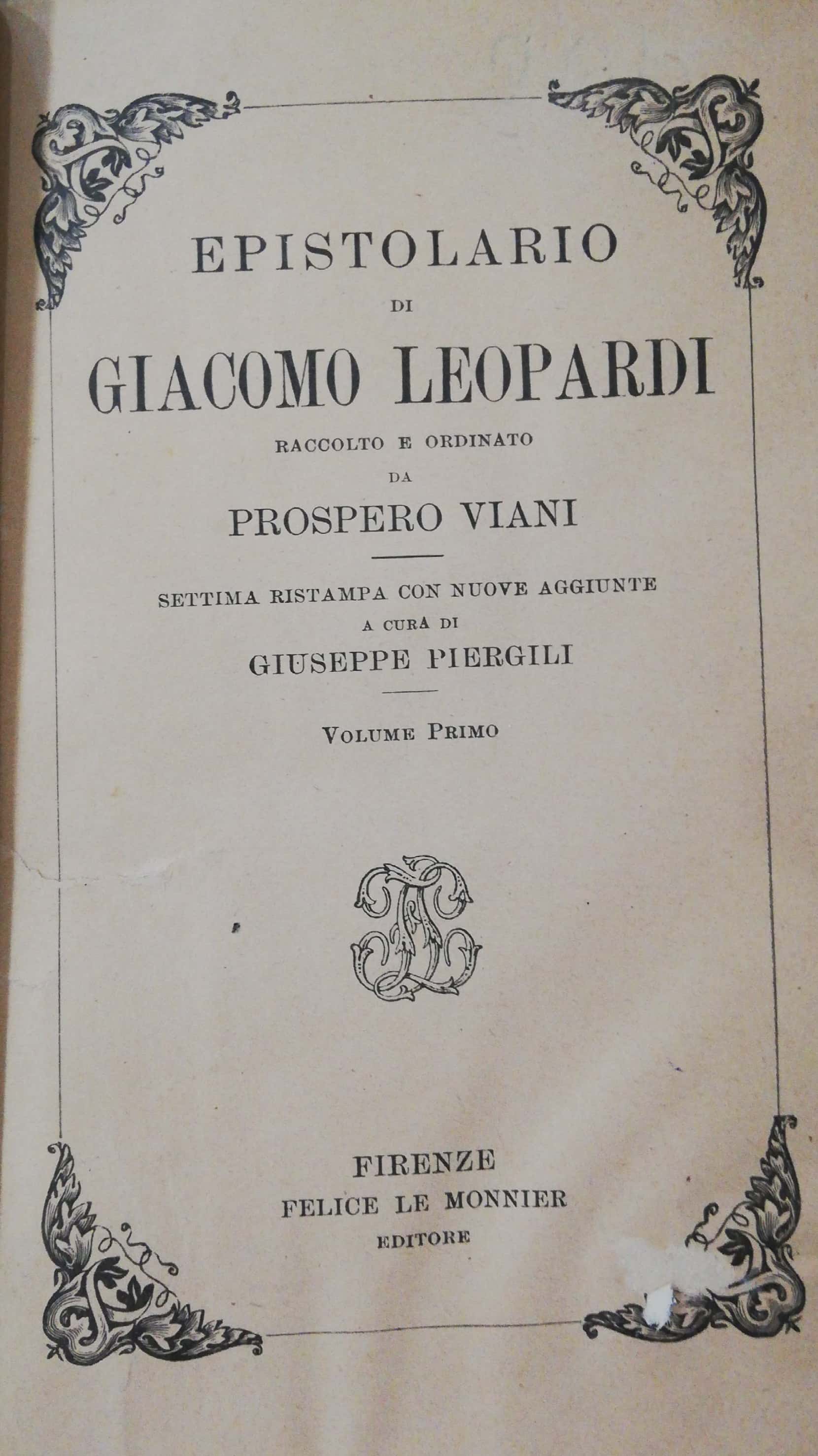 EPISTOLARIO Vol. 1